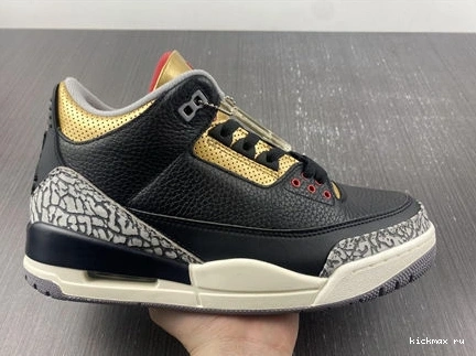 Rep Cement SoftTouch Gold Retro 3832 3 Black CK9246- Jordan 1014